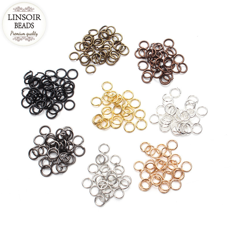 Jewelry Making Jump Rings - 50-200Pcs 3-20mm Open Jump Rings Rose