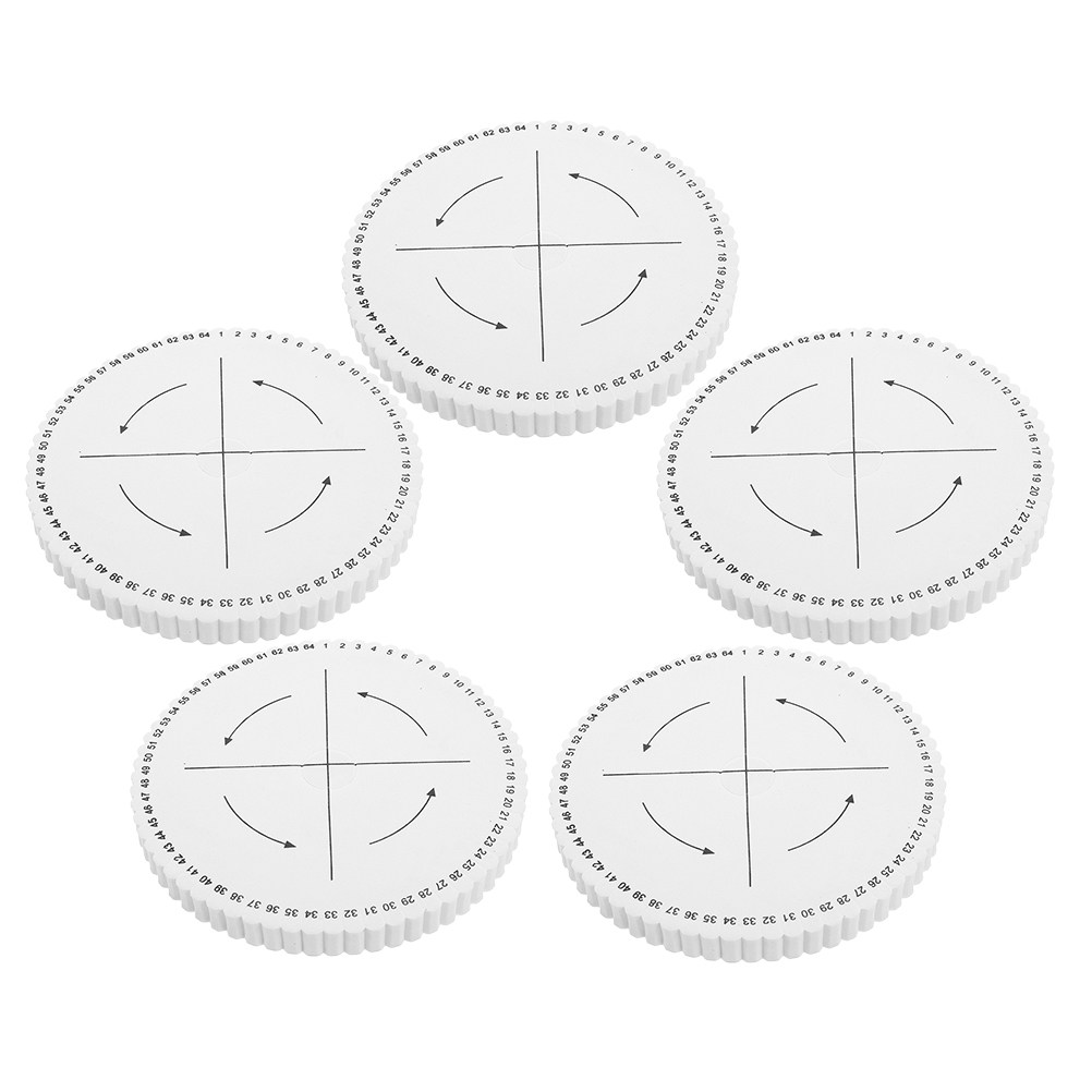 Jewelry Making Board - 5Pcs Bracelet Braiding Disk Round Kumihimo