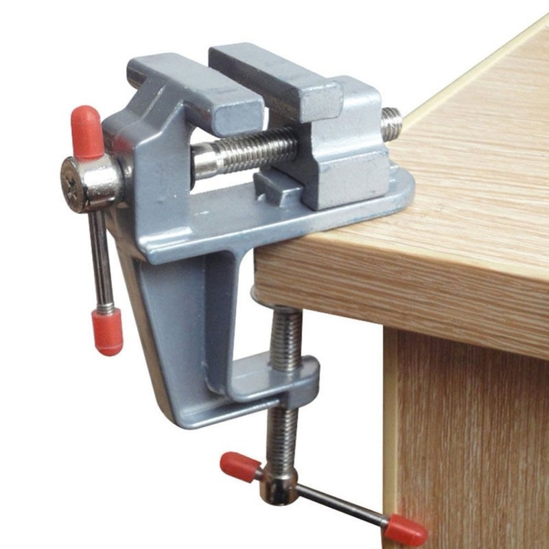 Jewelry Making Vise - Aluminum Mini Table Clamp Small Bench