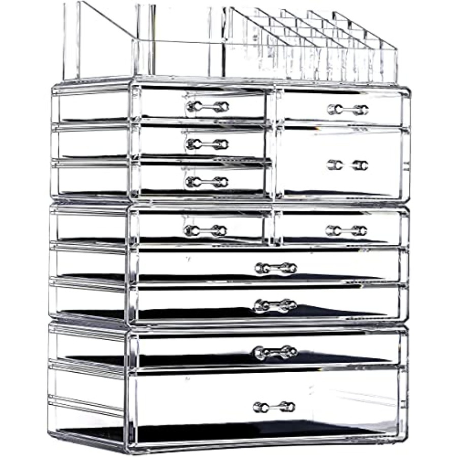 Jewelry Making Organizer - 4 Pack Clear Skincare Organizer for
