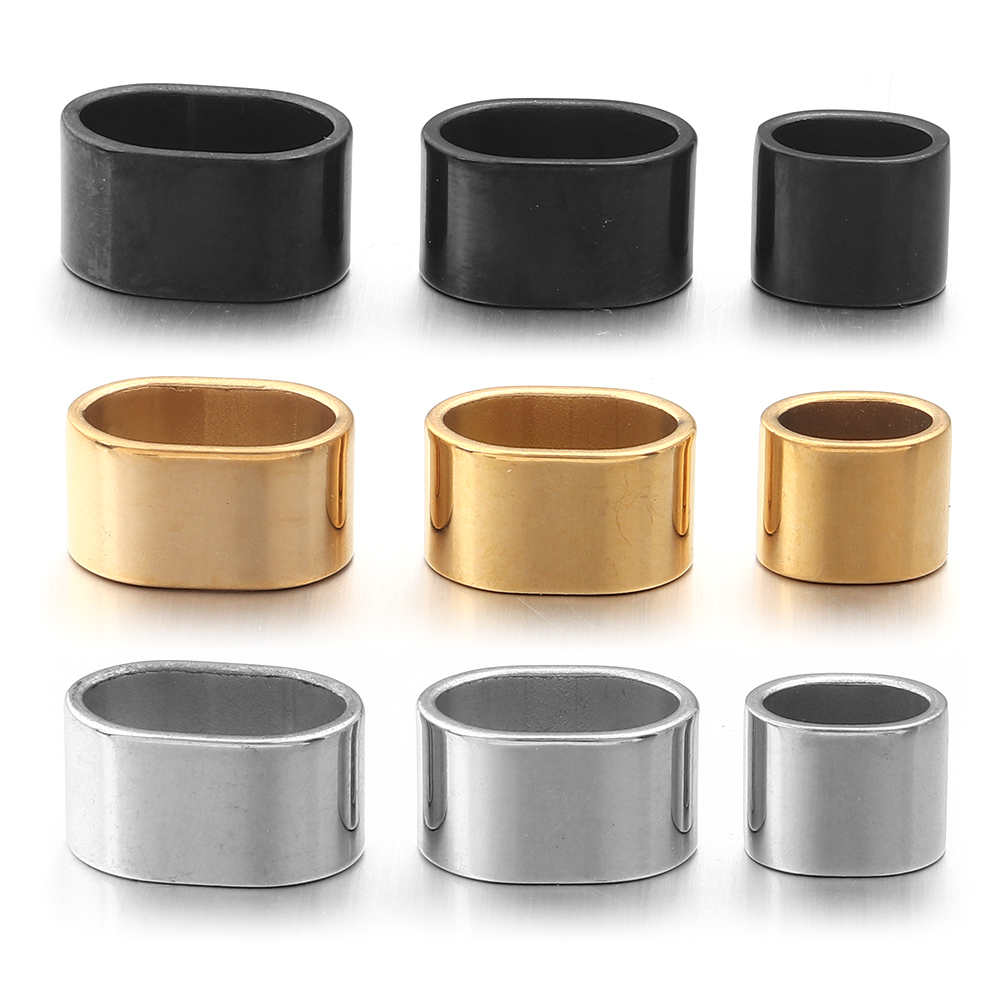 Jewelry Making Kit For Adults - 6pcs Flat Stainless Steel Tube Slider