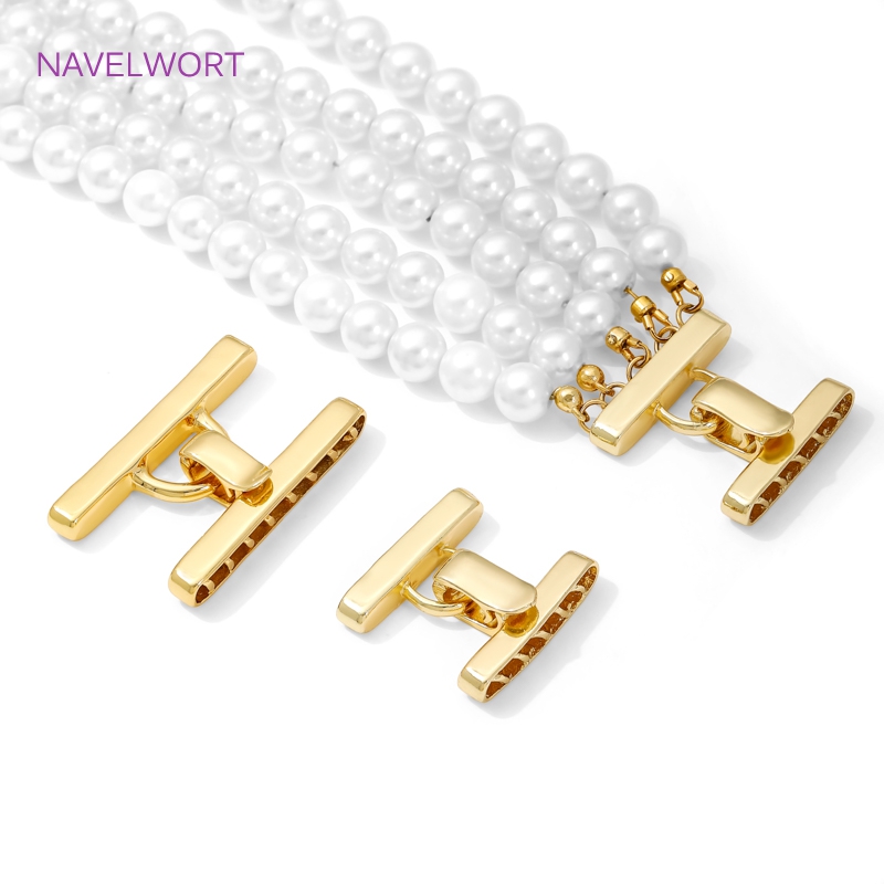 Jewelry Making Kit For Adults - Multi Strands Necklace Clasp 18K Gold