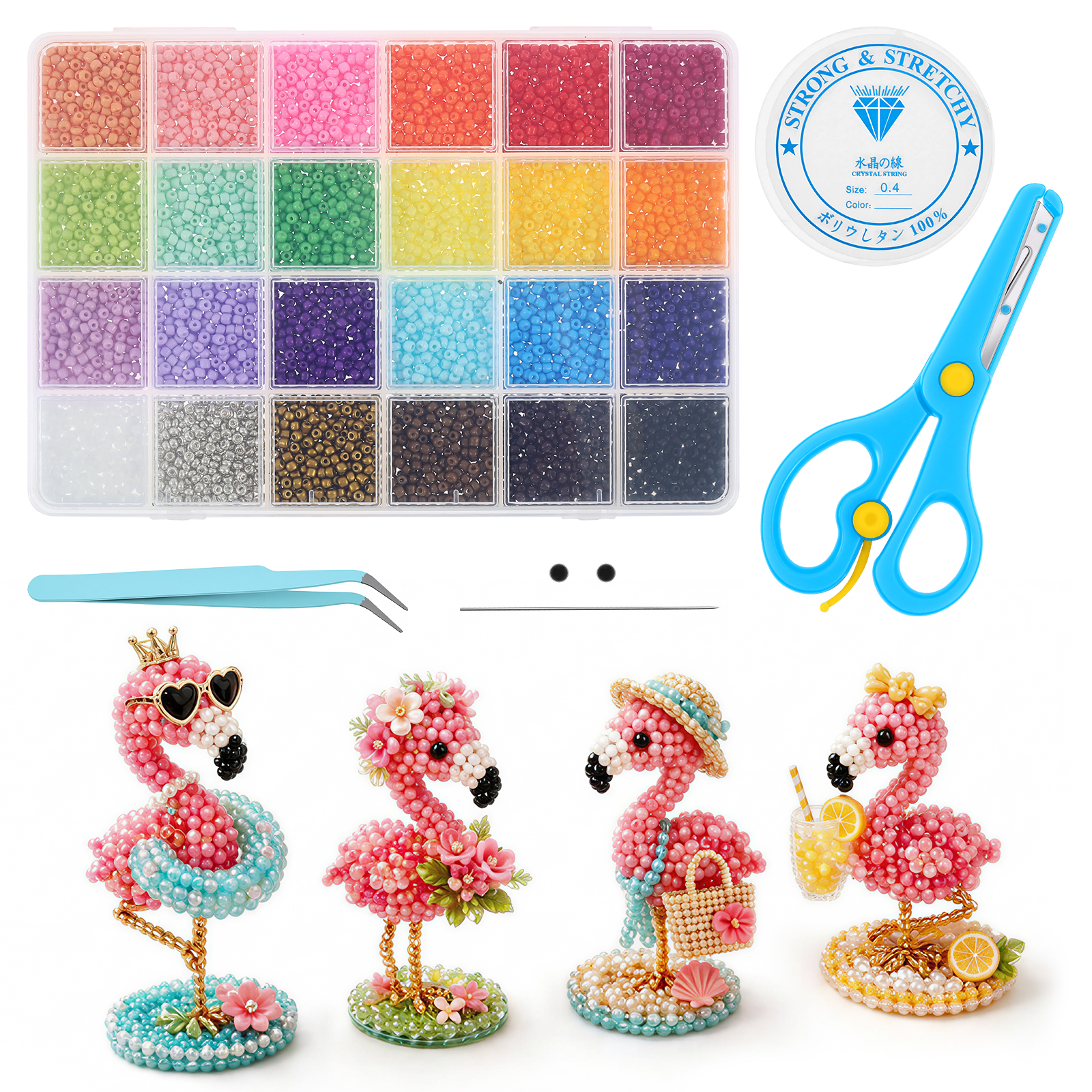 Jewelry Making For Beginners - 3D Animal Beaded Craft Kit Colors