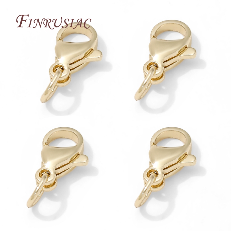 Jewelry Making Metal Supplies - Stainless Steel Gold Plated 10mm Lobster