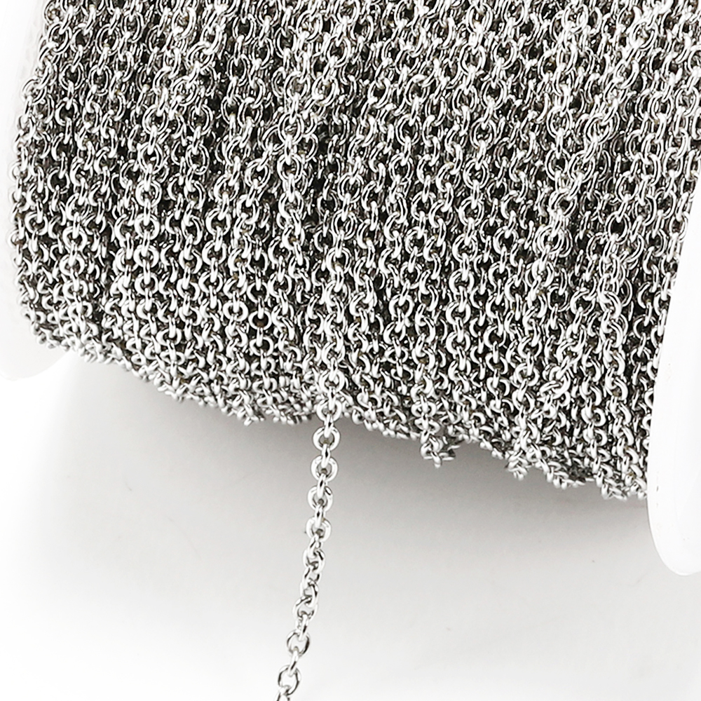 Chain Roll Cable - 10Meters/roll Stainless Steel O Shape Link
