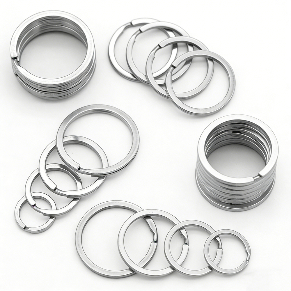 Jewelry Making Jump Rings - 10pcs 15~35mm Stainless Steel Key Rings
