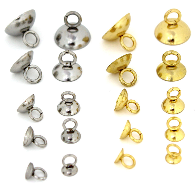 Jewelry Making Metal Supplies - 20Pcs 4/5/6/8/10mm Stainless Steel Beads End