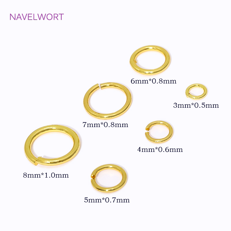 14K/18K Gold Plated Split Ring – Jewelry Making Jump Rings recenzja i cena