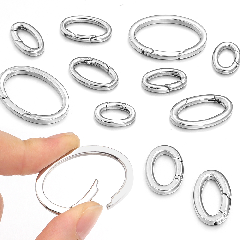 1pc Stainless Steel Spring Cla – Jewelry Making Jump Rings recenzja i cena