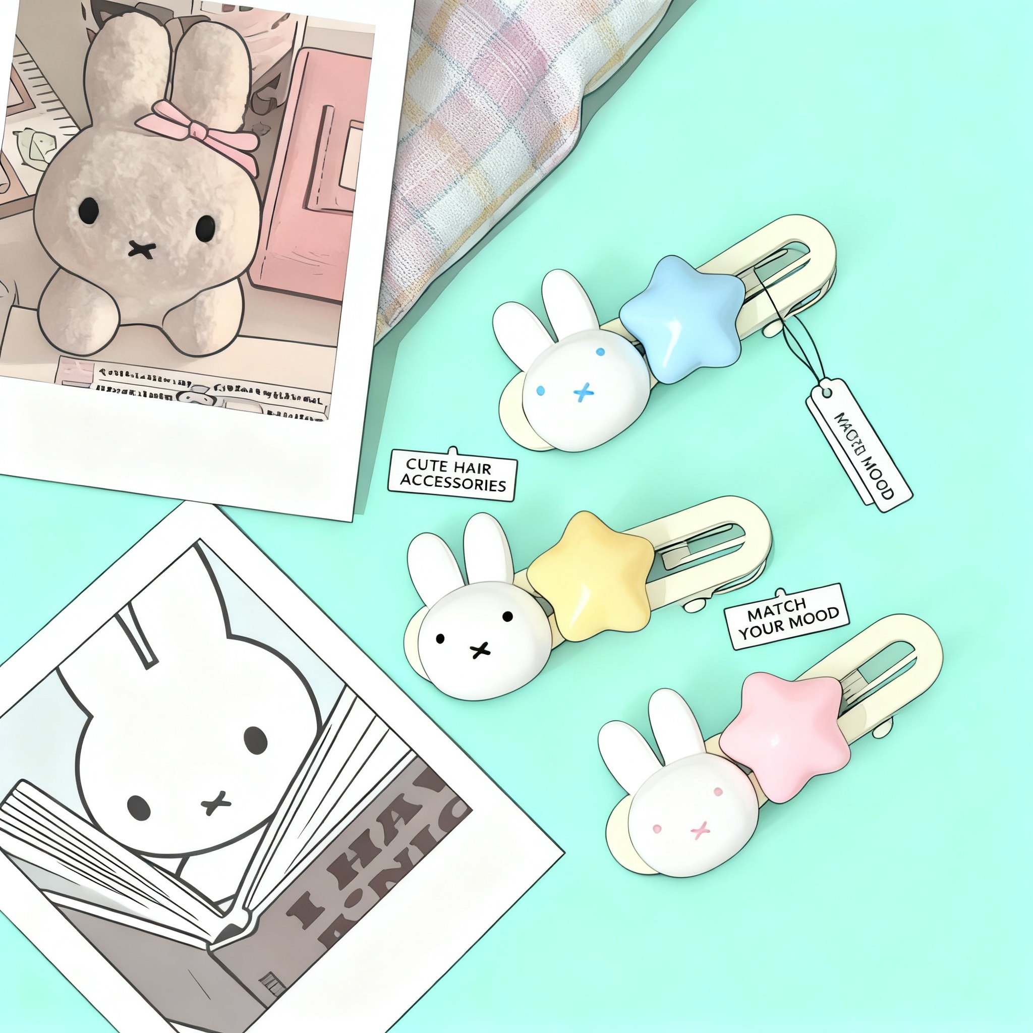 Miffy Star Hair Clip Kawaii Du – Jewelry Making Party recenzja i cena