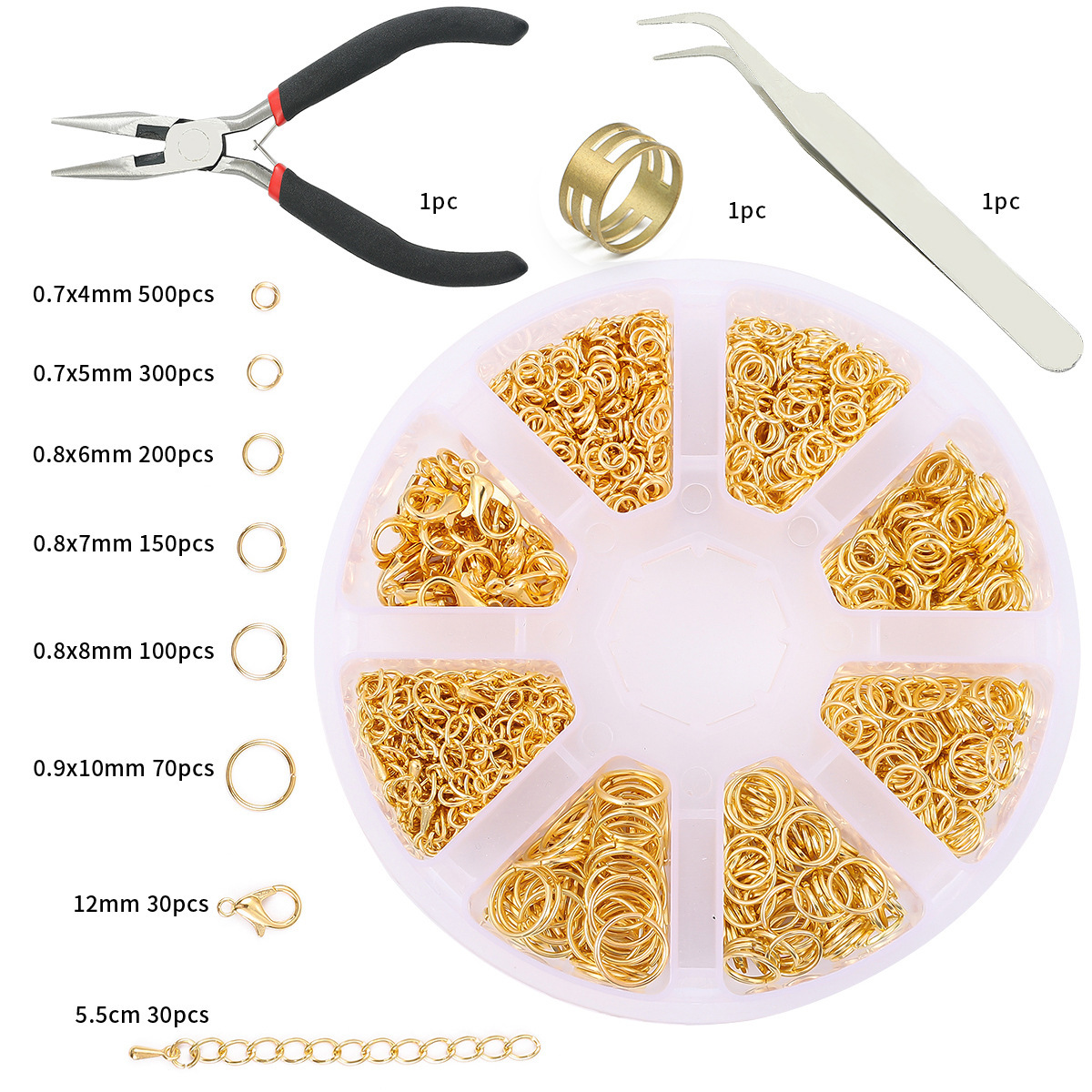 Phinus 1200P Gold Jump Rings K – Jump Ring Assorted recenzja i cena
