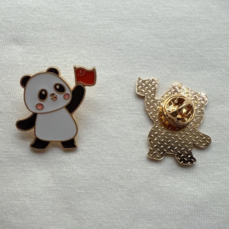 6pcs Cartoon China Panda Badge – Jewelry Making Party recenzja i cena