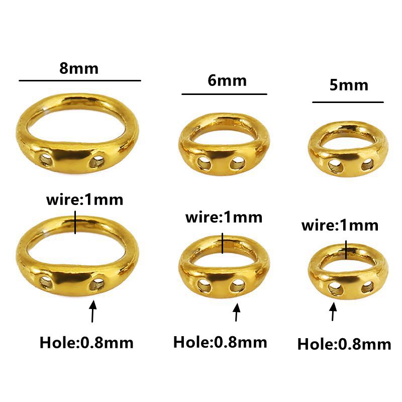 30pcs 5/6/8mm Stainless Steel  – Jewelry Making Metal Supplies recenzja i cena