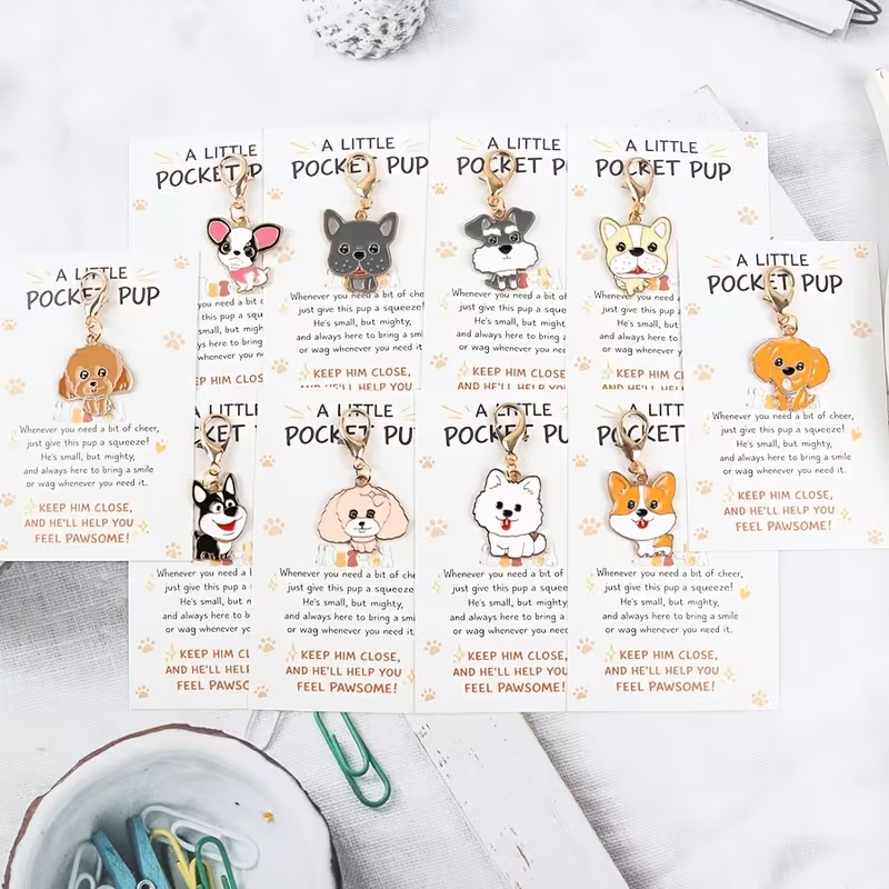 10 Cute Cartoon Puppy Keychain – Jewelry Making Party recenzja i cena