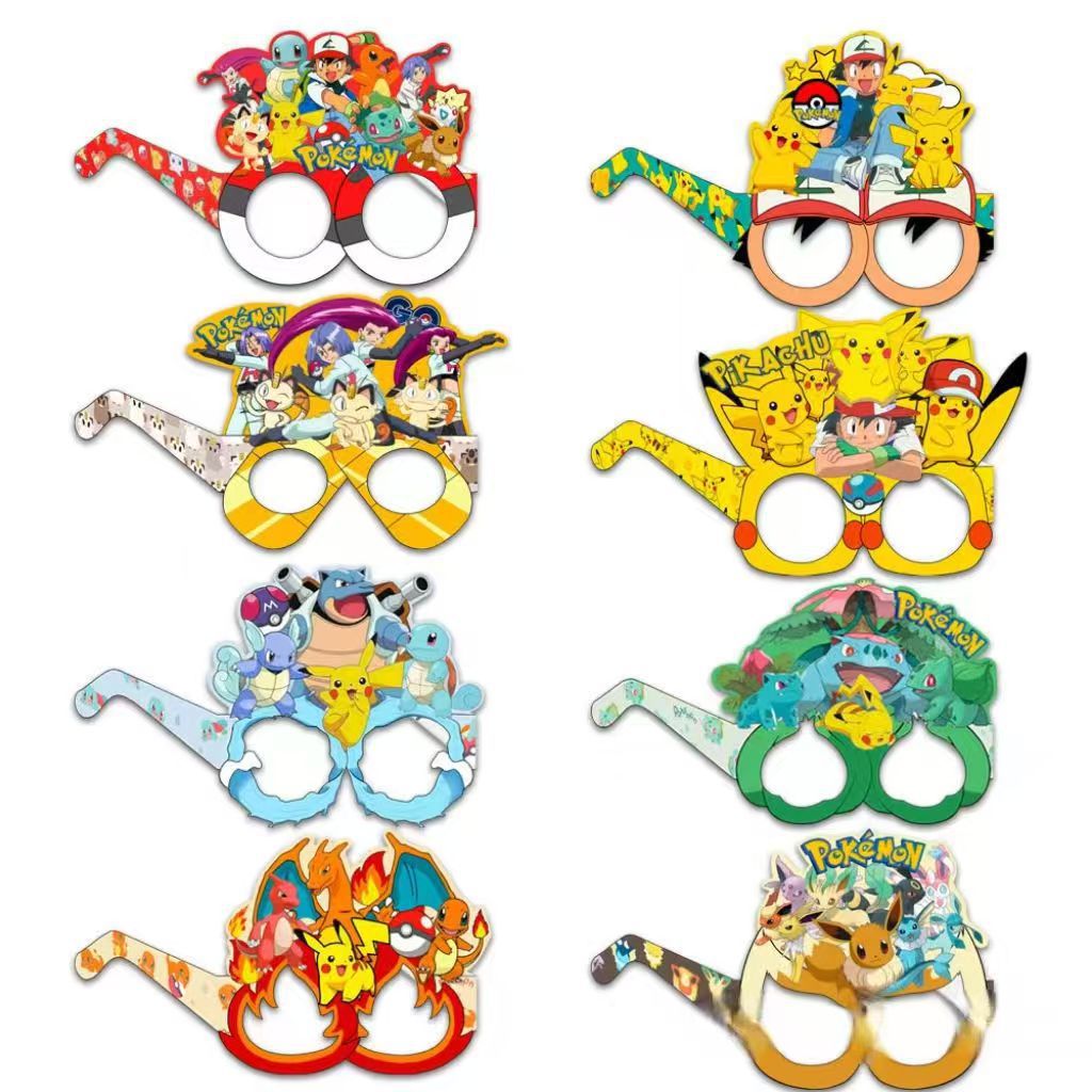 Pokémon-themed paper glasses.  – Jewelry Making Party recenzja i cena