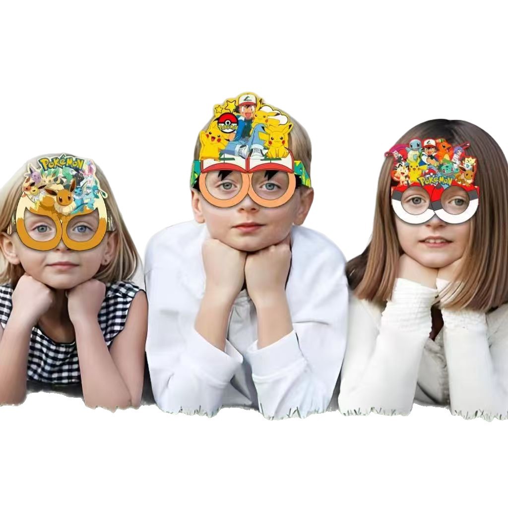 Pokémon-themed paper glasses.  – Jewelry Making Party recenzja i cena