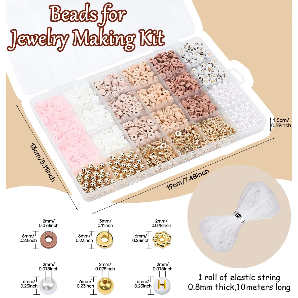 1970pcs light pink clay bead s – Jewelry Making Tutorial recenzja i cena