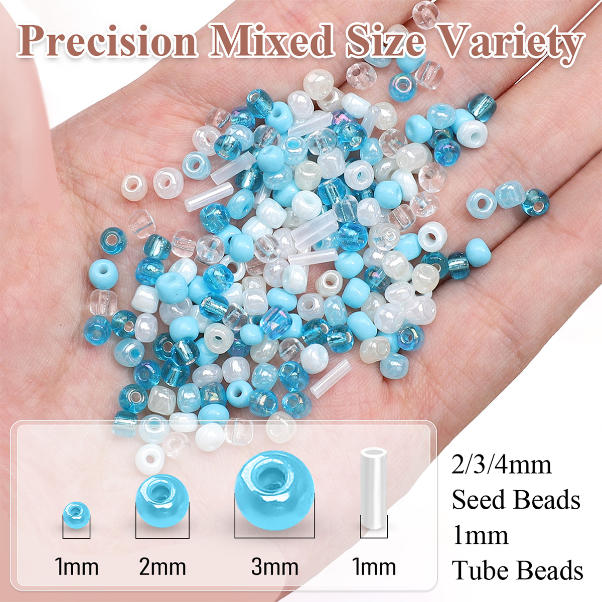 24 Grid Mixed Size Glass Seed  – Jewelry Making Tutorial recenzja i cena