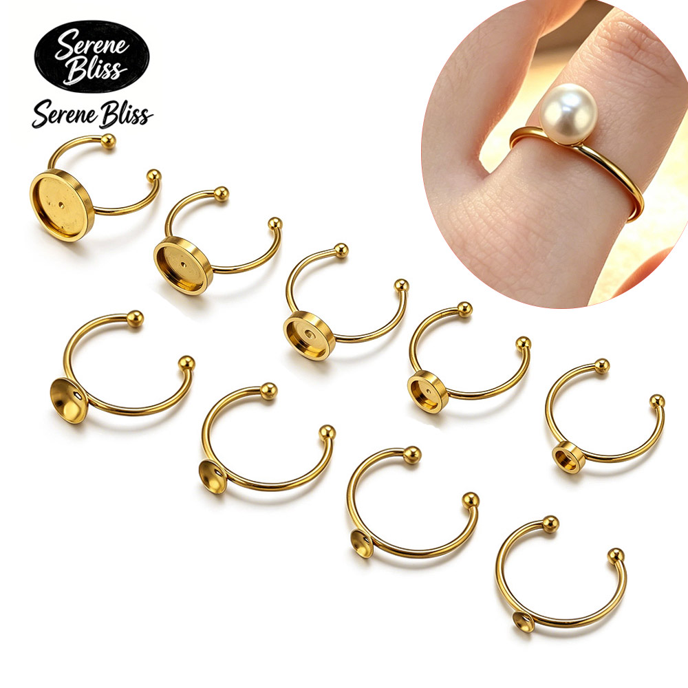 10pcs Stainless Steel Round Ad – Jewelry Making With Stones recenzja i cena