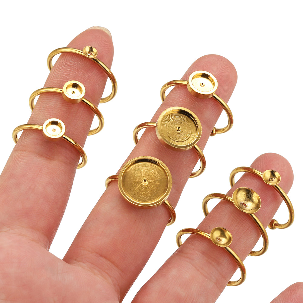 10pcs Stainless Steel Round Ad – Jewelry Making With Stones recenzja i cena
