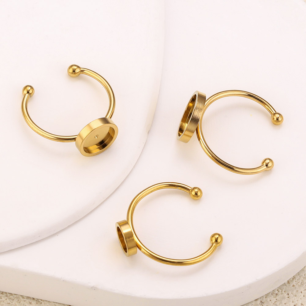 10pcs Stainless Steel Round Ad – Jewelry Making With Stones recenzja i cena