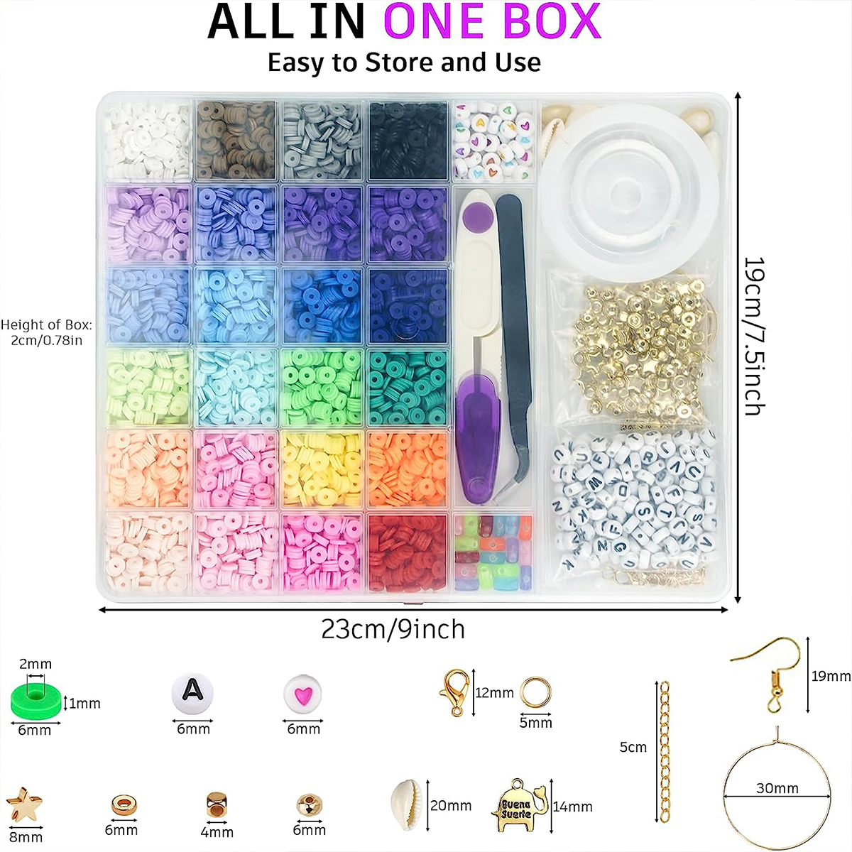 6000 Pcs 24 Colors Flat Round  – Jewelry Making Tutorial recenzja i cena