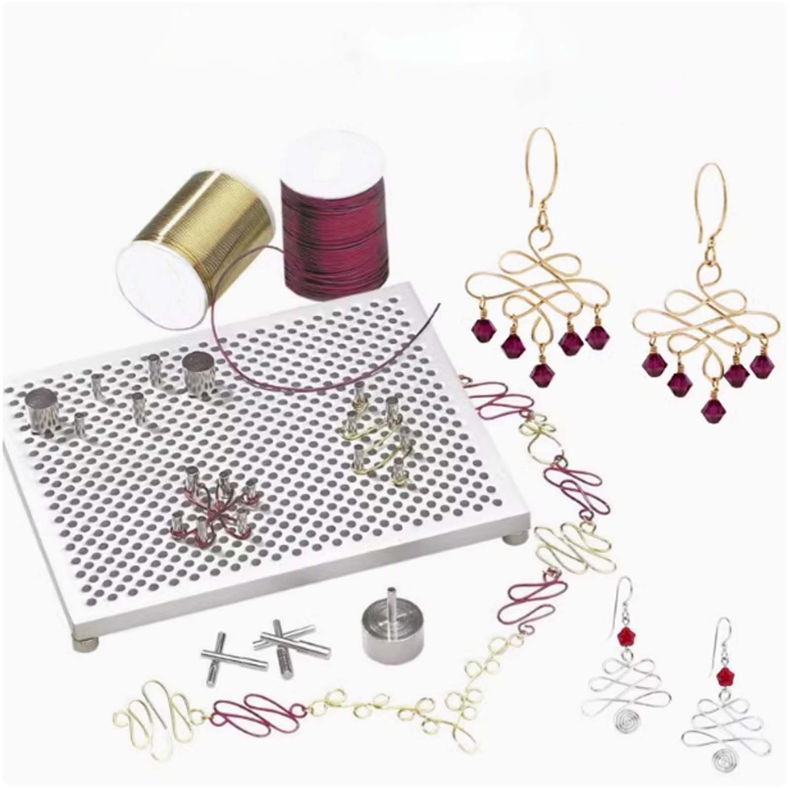 Gold Silver Wire Bending Board – Wire Jewelry Making Jig recenzja i cena