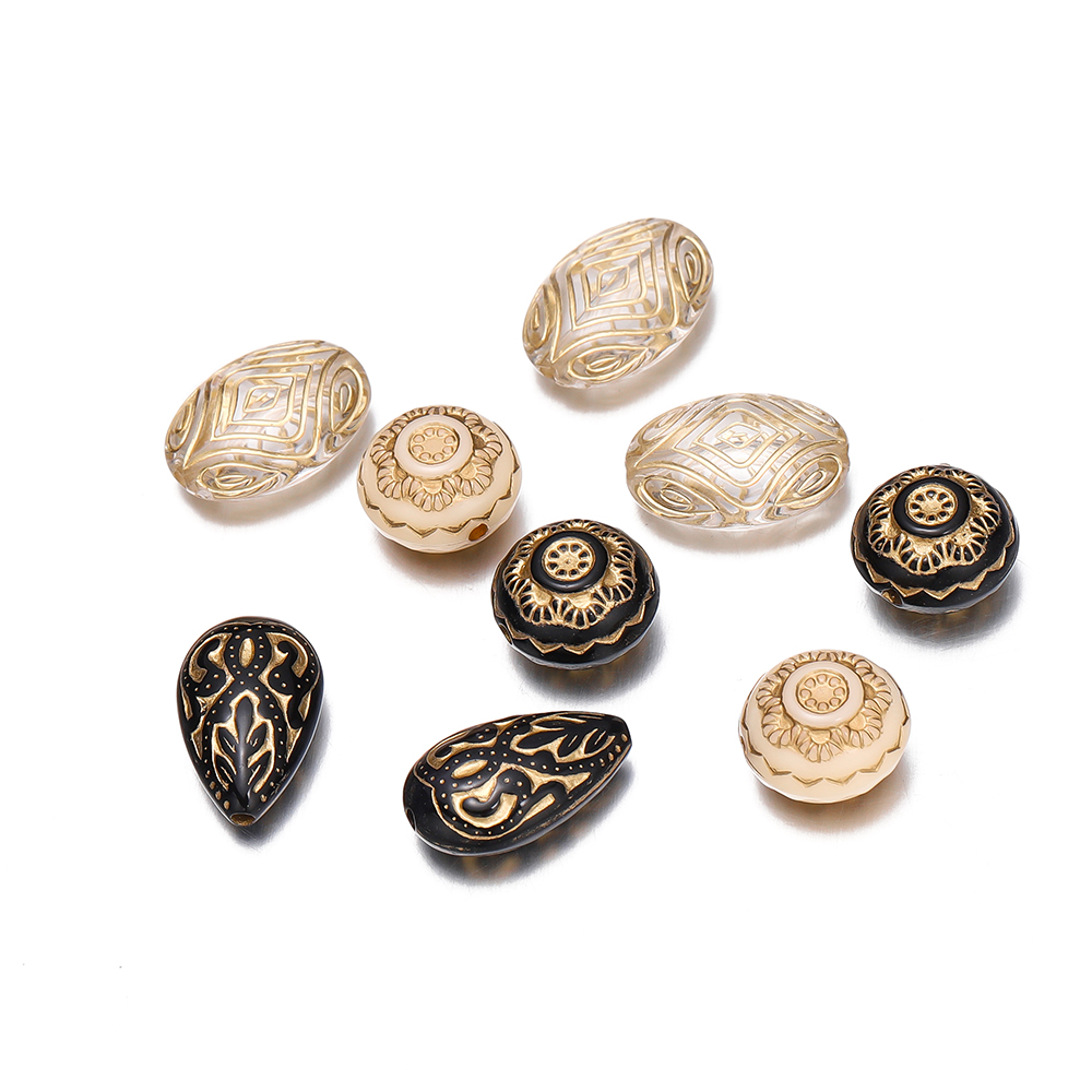 20Pcs Retro Color Drawing Flat – Jewelry Making Drawing recenzja i cena