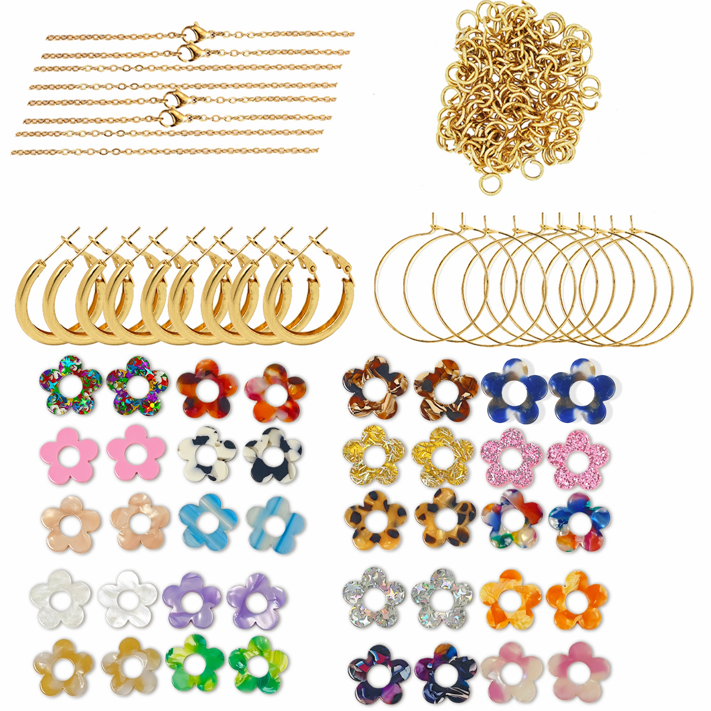 Cute Colorful Sequin Acrylic F – Jewelry Making Tutorial recenzja i cena