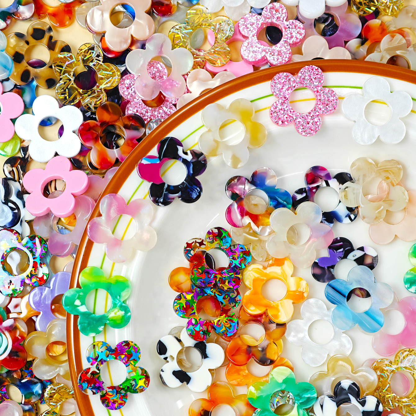 Cute Colorful Sequin Acrylic F – Jewelry Making Tutorial recenzja i cena