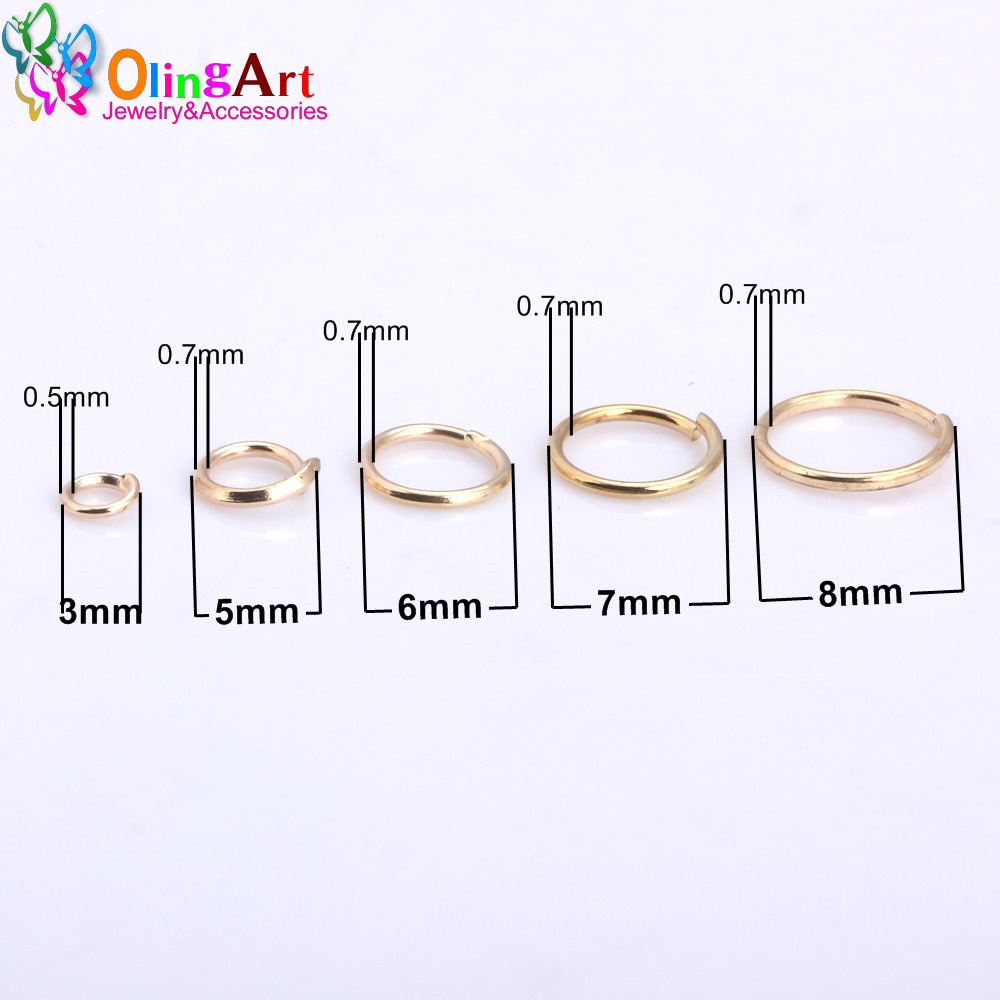 OlingArt KC Gold plating Jump  – Jump Ring Assorted recenzja i cena