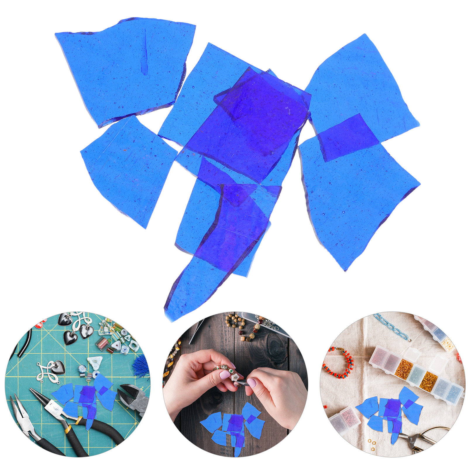 Colored Glass Slices Confetti  – Jewelry Making For Beginners recenzja i cena