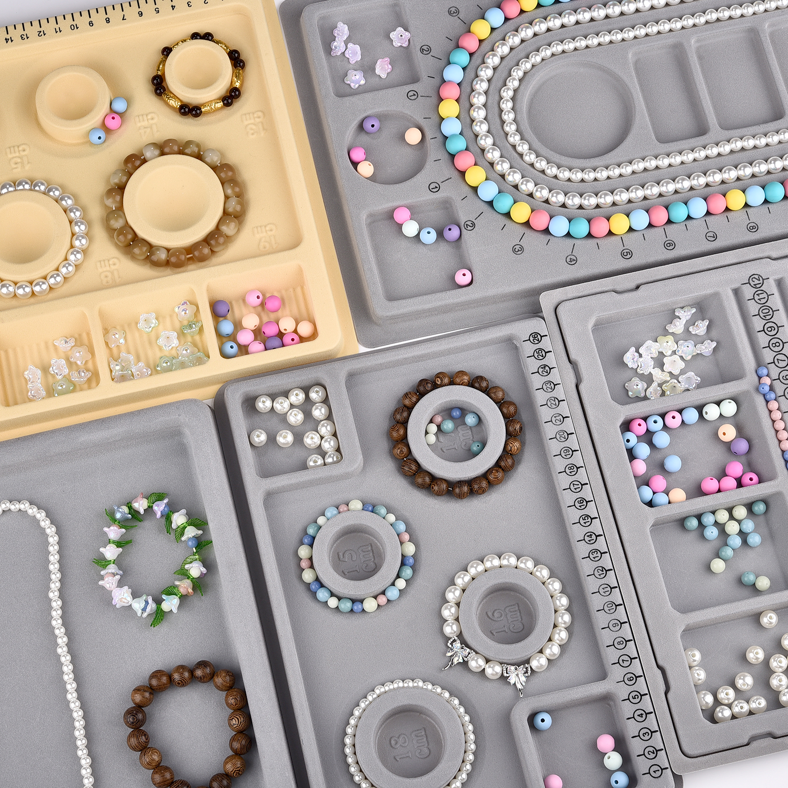 Flocked Bead Board Bracelet Ne – Jewelry Making Organizer recenzja i cena
