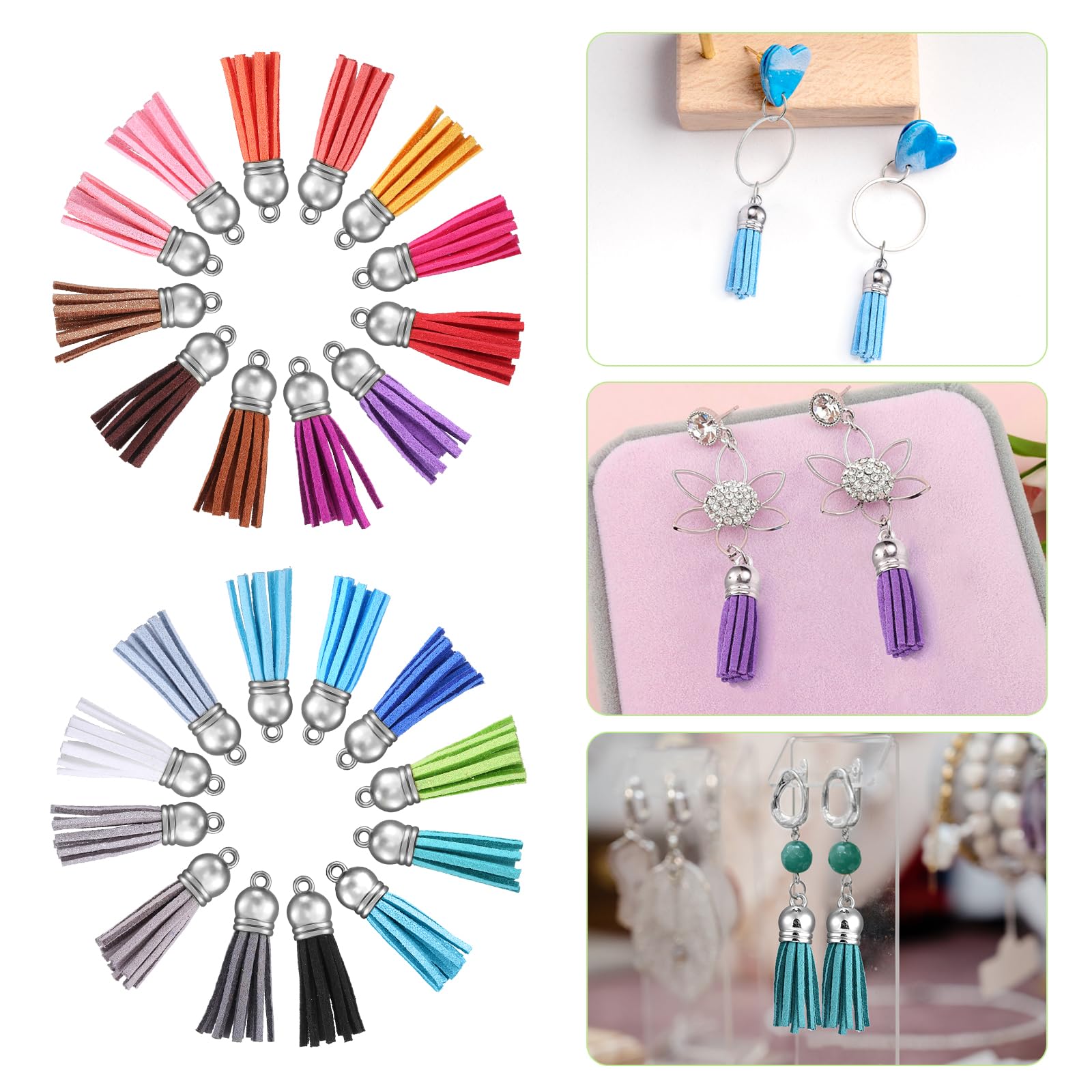 10/20/60 Pcs Mini Tassels Faux – Jewelry Making Tutorial recenzja i cena