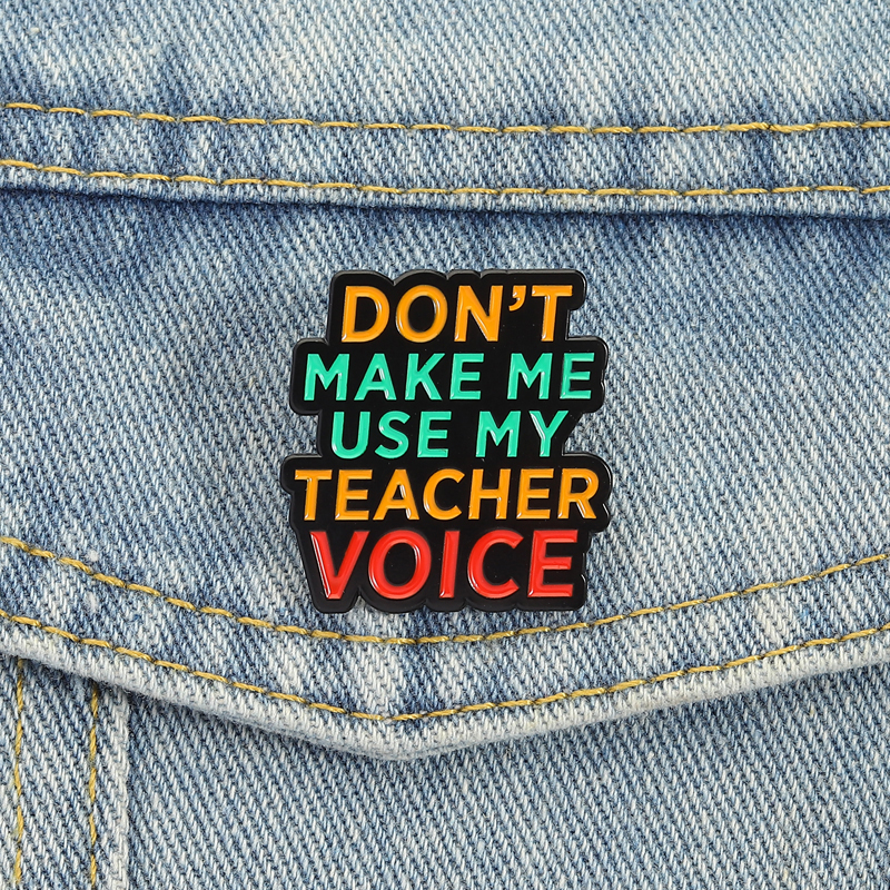 Teacher Vibes Enamel Pins Don' – Jewelry Making Quotes recenzja i cena