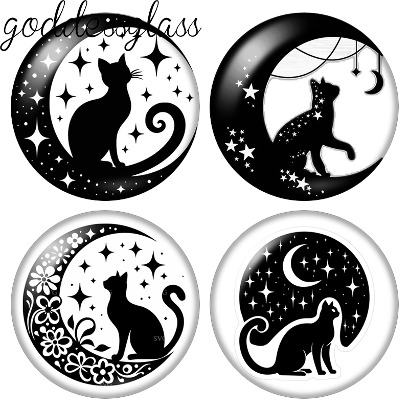 Moon&Star Black Cat Cute Drawi – Jewelry Making Drawing recenzja i cena