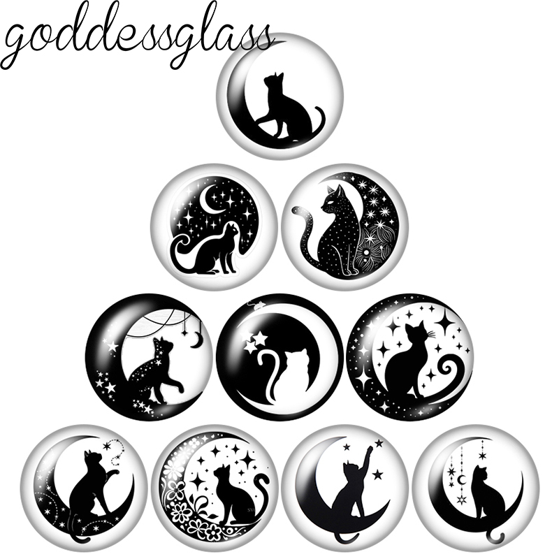 Moon&Star Black Cat Cute Drawi – Jewelry Making Drawing recenzja i cena