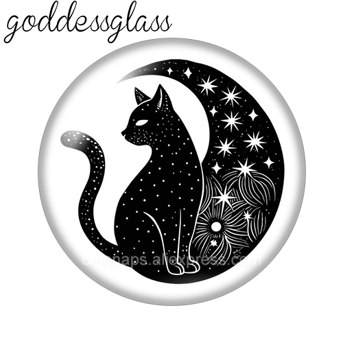 Moon&Star Black Cat Cute Drawi – Jewelry Making Drawing recenzja i cena