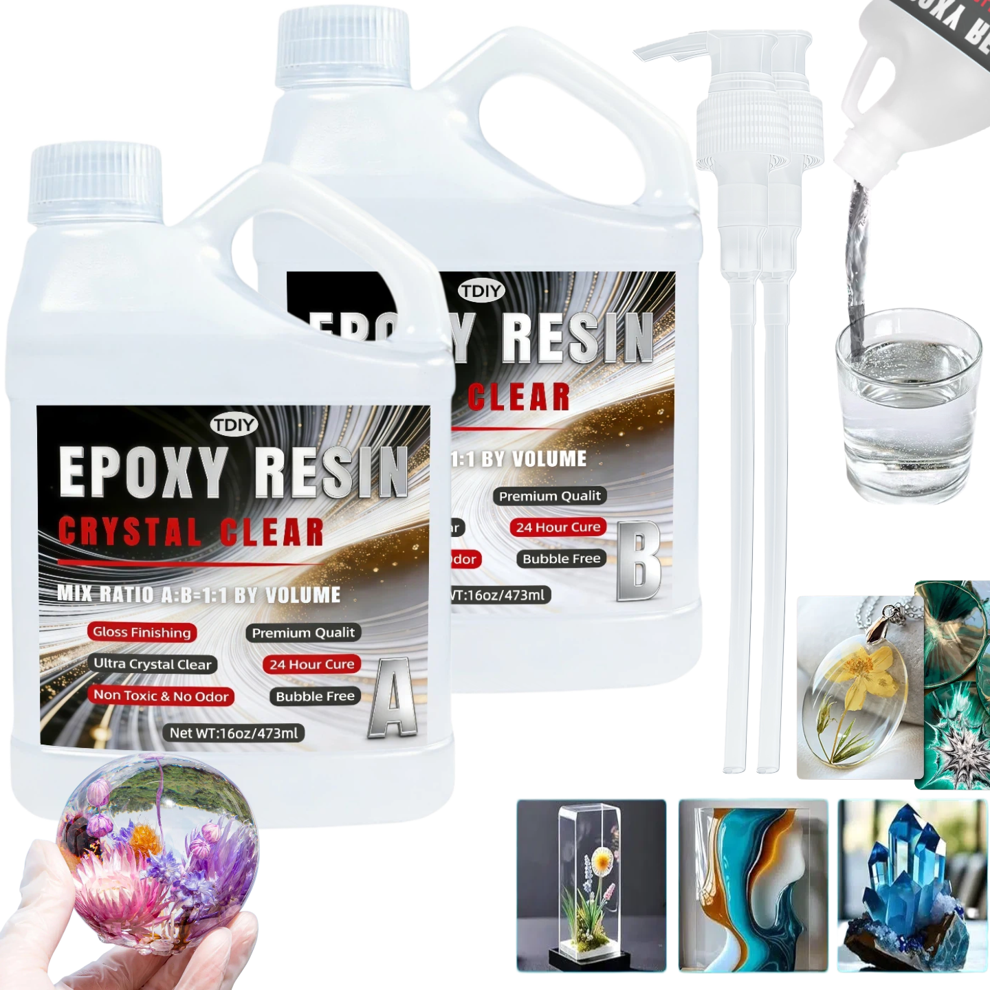 1:1 Crystal Clear Epoxy Resin  – Jewelry Making Tutorial recenzja i cena