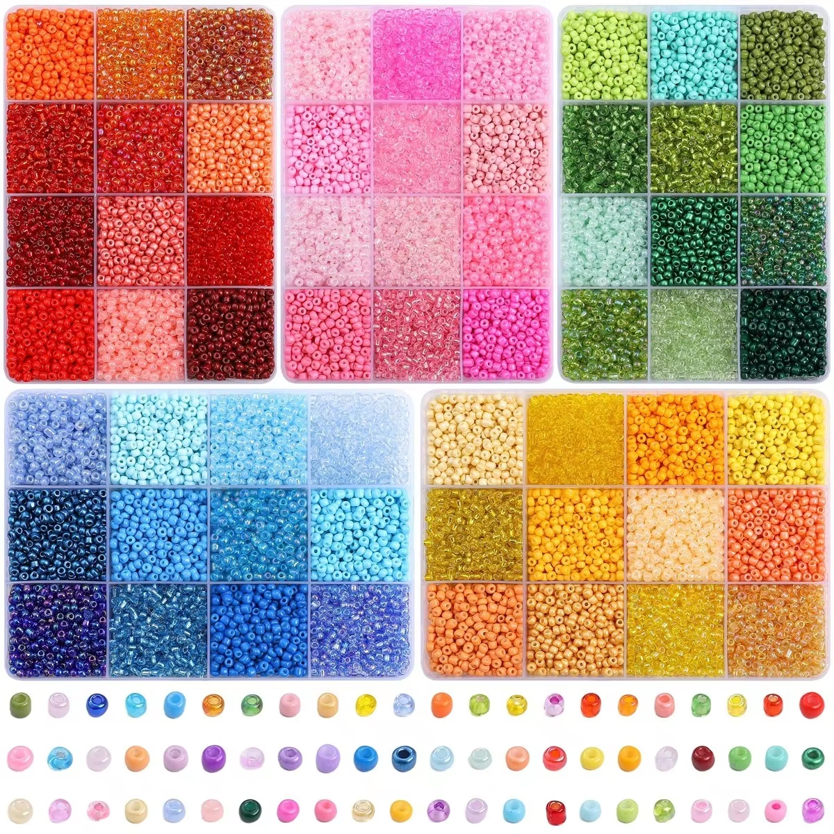 3600pcs 3mm Glass Seed Beads,  – Jewelry Making Tutorial recenzja i cena