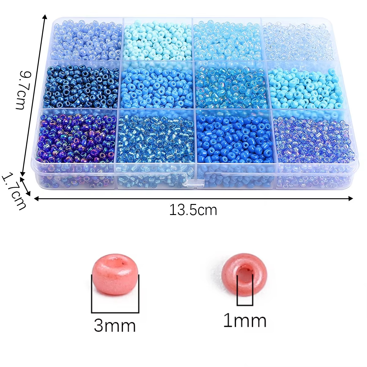 3600pcs 3mm Glass Seed Beads,  – Jewelry Making Tutorial recenzja i cena