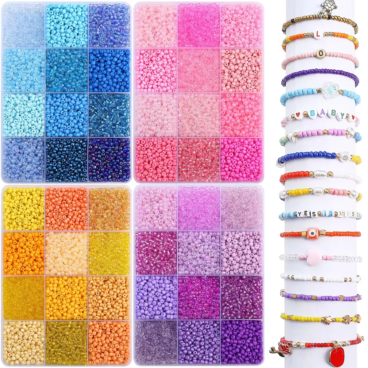 3600pcs 3mm Glass Seed Beads,  – Jewelry Making Tutorial recenzja i cena