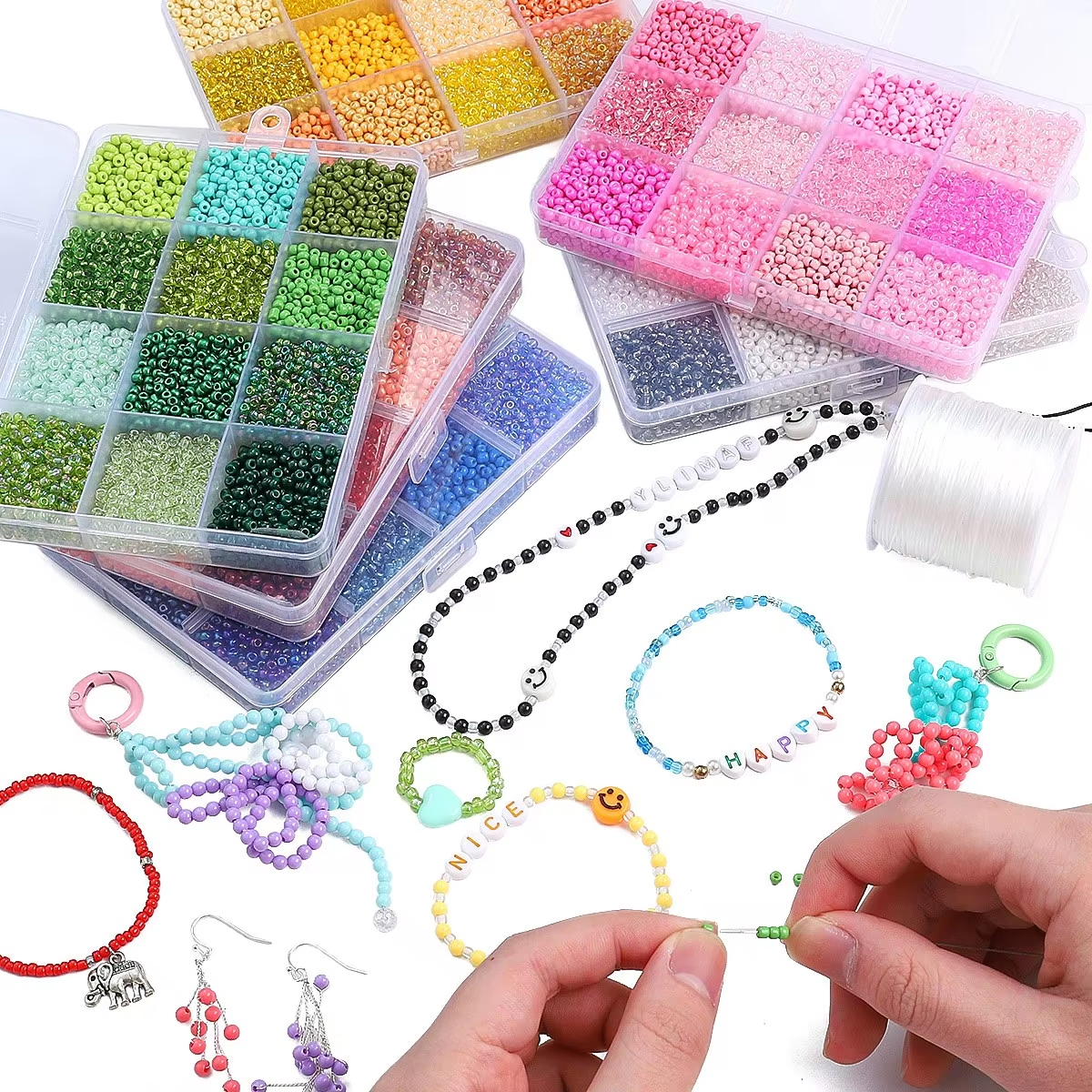 3600pcs 3mm Glass Seed Beads,  – Jewelry Making Tutorial recenzja i cena