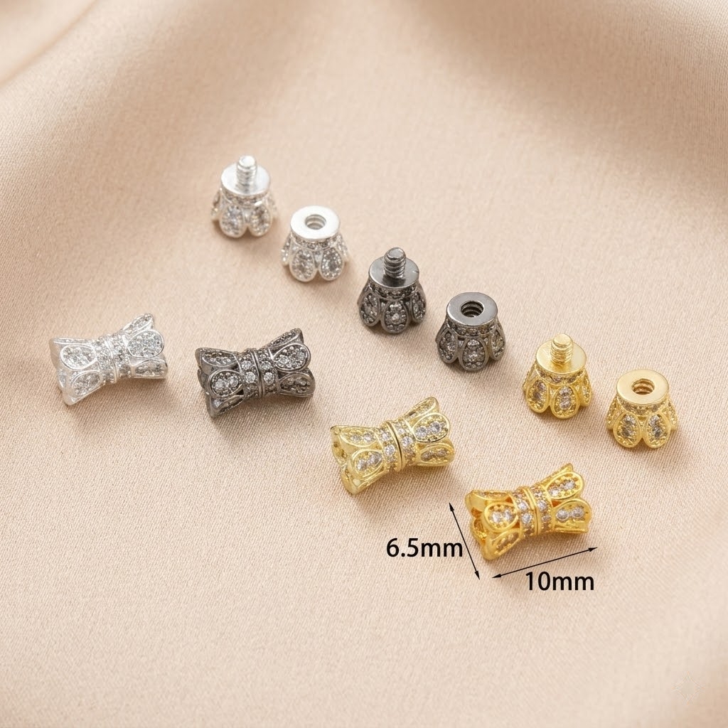 2pcs 18K Gold Plated Cubic Zir – Jewelry Making Kit For Adults recenzja i cena
