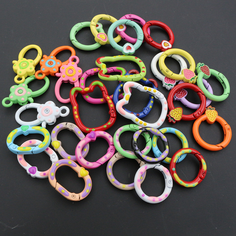 10pcs Random Colors Mix Heart  – Jump Ring Assorted recenzja i cena
