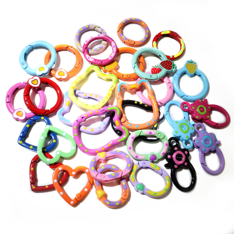 10pcs Random Colors Mix Heart  – Jump Ring Assorted recenzja i cena