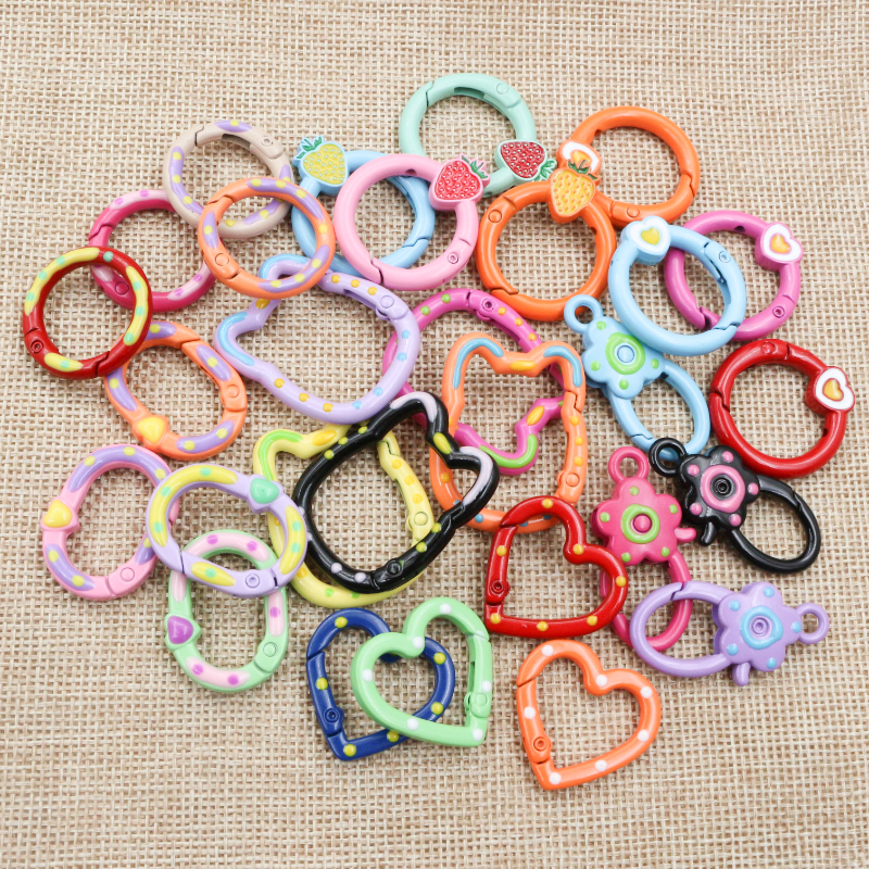 10pcs Random Colors Mix Heart  – Jump Ring Assorted recenzja i cena