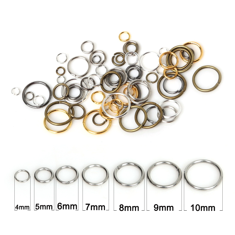 50-500Pcs 3-18mm Loop Key Spli – Jump Ring Assorted recenzja i cena