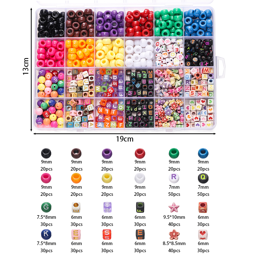 680pcs/Box Colorful Acrylic Po – Jewelry Making Tutorial recenzja i cena