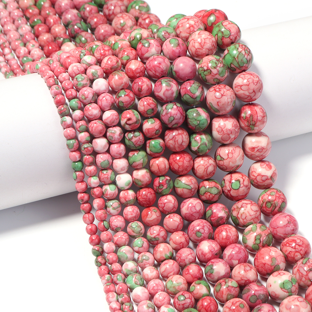 4 6 8 10 12mm Pink Green Color – Jewelry Making With Stones recenzja i cena